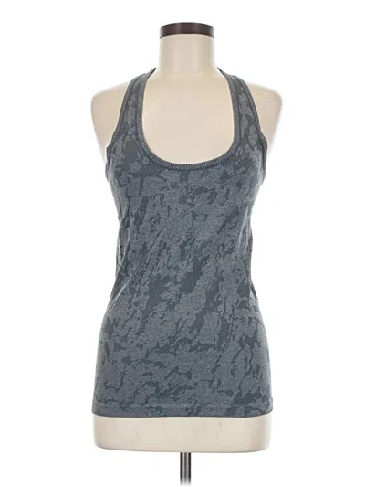 Pre-owned Zyia Active Tank Top Gray Halter Neckline Tops