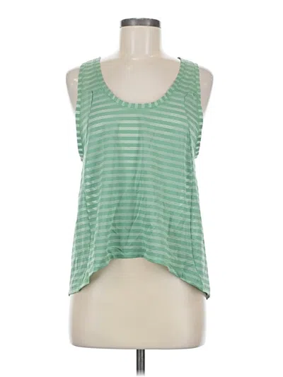 Pre-owned Zyia Active Tank Top Green Halter Neckline Tops