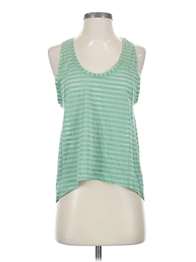 Pre-owned Zyia Active Tank Top Green Halter Neckline Tops