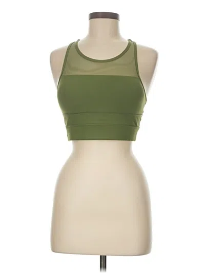 Pre-owned Zyia Active Tank Top Green Halter Neckline Tops