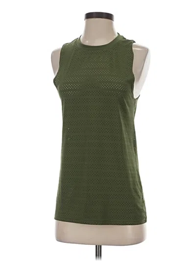 Pre-owned Zyia Active Tank Top Green Halter Neckline Tops