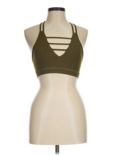 Pre-owned Zyia Active Tank Top Green Halter Neckline Tops