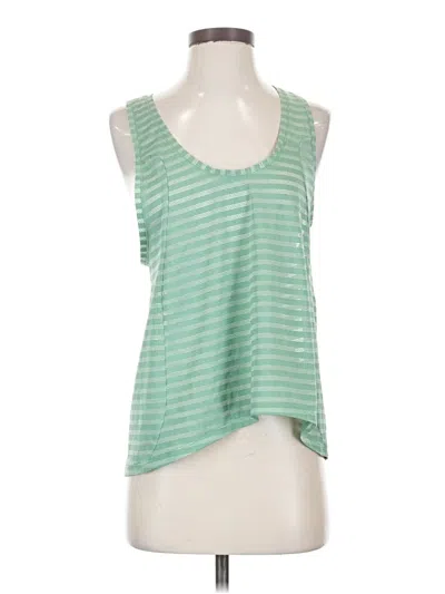 Pre-owned Zyia Active Tank Top Green Halter Neckline Tops