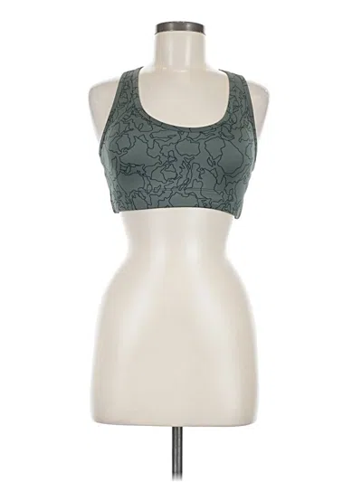 Pre-owned Zyia Active Tank Top Green Halter Neckline Tops