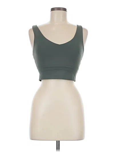 Pre-owned Zyia Active Tank Top Green Strapless Neckline Tops