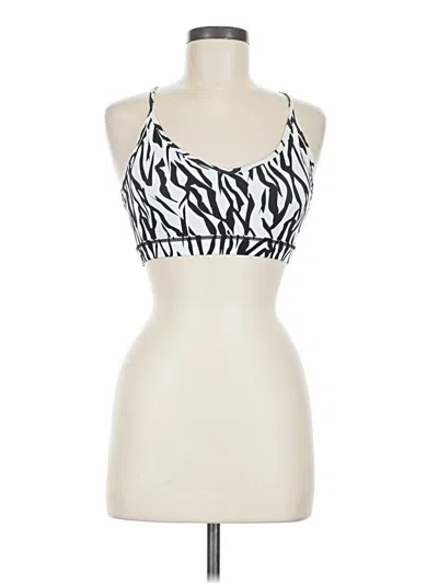 Pre-owned Zyia Active Tank Top Ivory Strapless Neckline Tops
