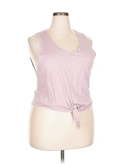 Pre-owned Zyia Active Tank Top Pink Halter Neckline Tops