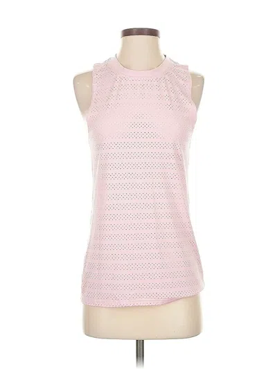 Pre-owned Zyia Active Tank Top Pink Halter Neckline Tops