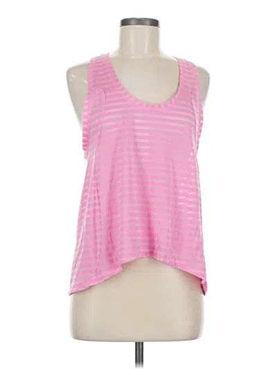 Pre-owned Zyia Active Tank Top Pink Halter Neckline Tops