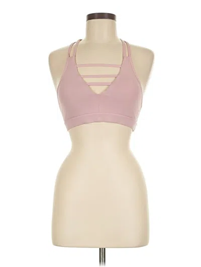 Pre-owned Zyia Active Tank Top Pink Halter Neckline Tops