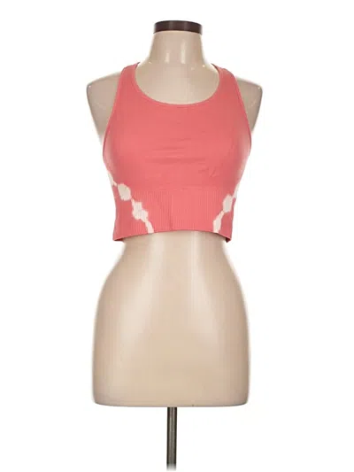 Pre-owned Zyia Active Tank Top Pink Halter Neckline Tops