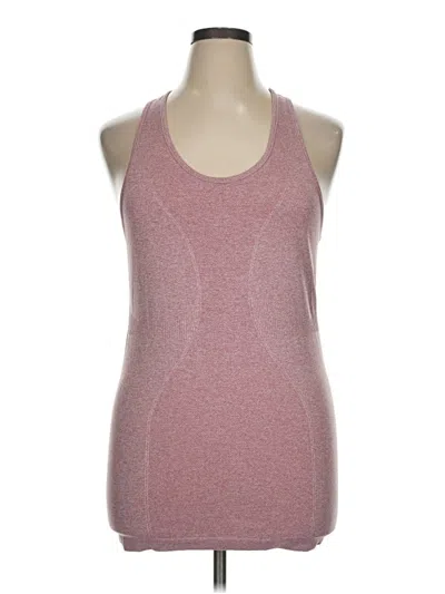 Pre-owned Zyia Active Tank Top Pink Halter Neckline Tops