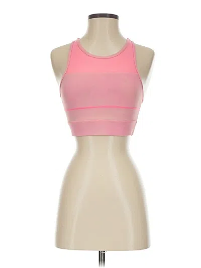 Pre-owned Zyia Active Tank Top Pink Halter Neckline Tops