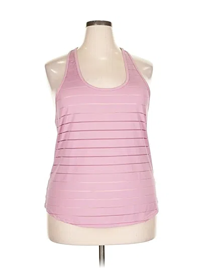 Pre-owned Zyia Active Tank Top Pink Halter Neckline Tops