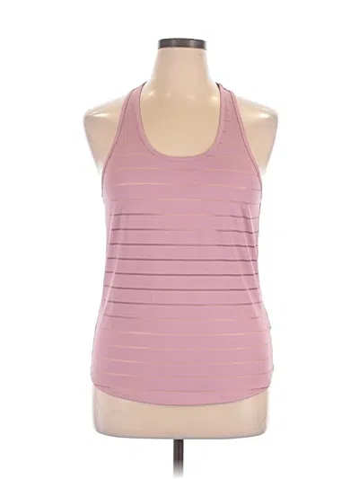 Pre-owned Zyia Active Tank Top Pink Halter Neckline Tops