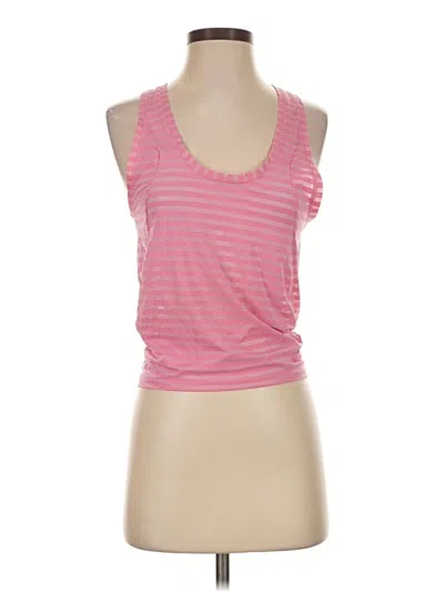 Pre-owned Zyia Active Tank Top Pink Halter Neckline Tops