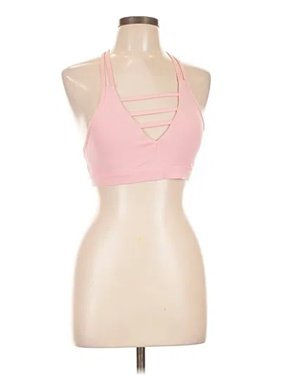 Pre-owned Zyia Active Tank Top Pink Halter Neckline Tops