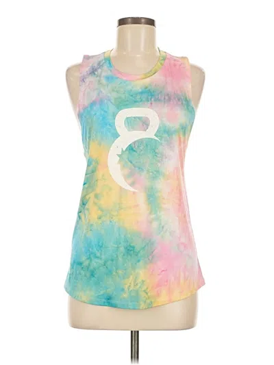Pre-owned Zyia Active Tank Top Pink Halter Neckline Tops