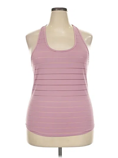 Pre-owned Zyia Active Tank Top Pink Halter Neckline Tops