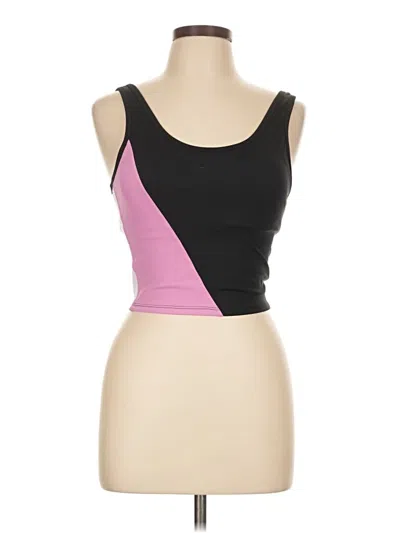 Pre-owned Zyia Active Tank Top Pink Strapless Neckline Tops