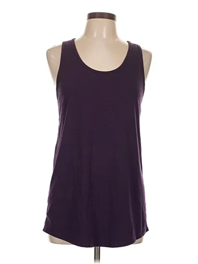 Pre-owned Zyia Active Tank Top Purple Halter Neckline Tops
