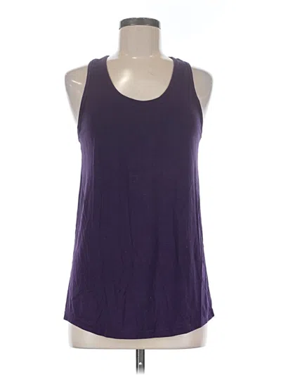 Pre-owned Zyia Active Tank Top Purple Halter Neckline Tops