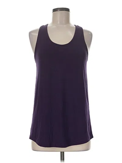 Pre-owned Zyia Active Tank Top Purple Halter Neckline Tops