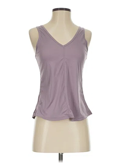 Pre-owned Zyia Active Tank Top Purple Plunge Neckline Tops