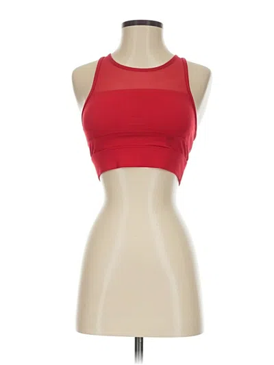 Pre-owned Zyia Active Tank Top Red Halter Neckline Tops
