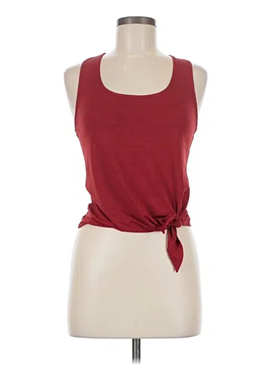Pre-owned Zyia Active Tank Top Red Halter Neckline Tops