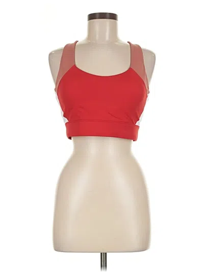 Pre-owned Zyia Active Tank Top Red Halter Neckline Tops