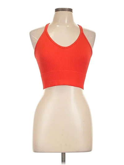 Pre-owned Zyia Active Tank Top Red Halter Neckline Tops