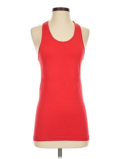 Pre-owned Zyia Active Tank Top Red Halter Neckline Tops