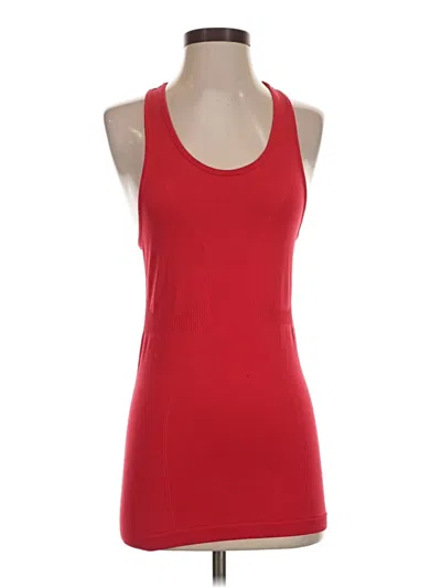 Pre-owned Zyia Active Tank Top Red Halter Neckline Tops