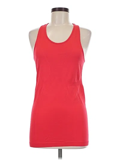 Pre-owned Zyia Active Tank Top Red Halter Neckline Tops