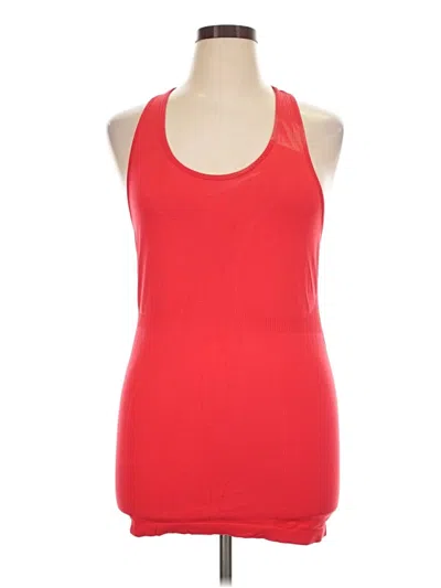 Pre-owned Zyia Active Tank Top Red Halter Neckline Tops