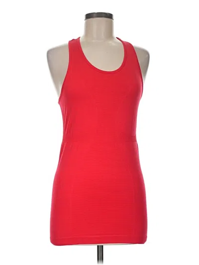Pre-owned Zyia Active Tank Top Red Halter Neckline Tops