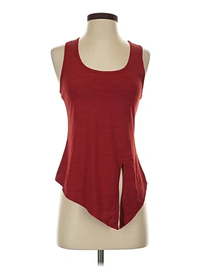 Pre-owned Zyia Active Tank Top Red Strapless Neckline Tops