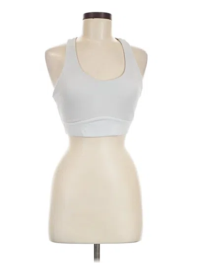 Pre-owned Zyia Active Tank Top Silver Halter Neckline Tops