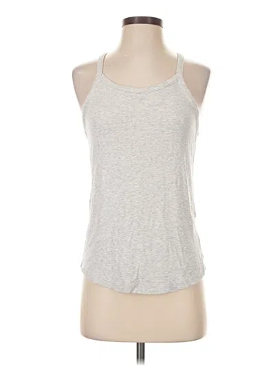 Pre-owned Zyia Active Tank Top Silver Halter Neckline Tops