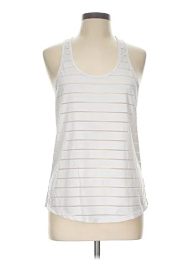 Pre-owned Zyia Active Tank Top Silver Halter Neckline Tops