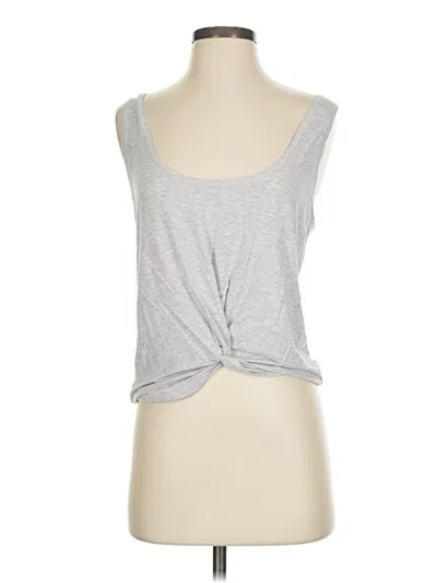 Pre-owned Zyia Active Tank Top Silver Strapless Neckline Tops