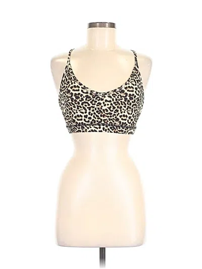 Pre-owned Zyia Active Tank Top Tan Halter Neckline Tops