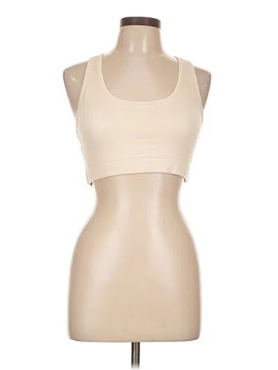 Pre-owned Zyia Active Tank Top Tan Halter Neckline Tops In Brown