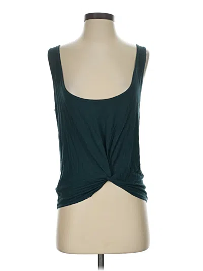 Pre-owned Zyia Active Tank Top Teal Strapless Neckline Tops