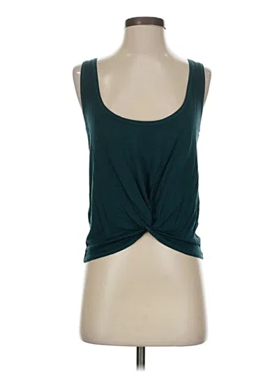 Pre-owned Zyia Active Tank Top Teal Strapless Neckline Tops In Blue
