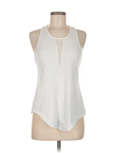 Pre-owned Zyia Active Tank Top White Halter Neckline Tops