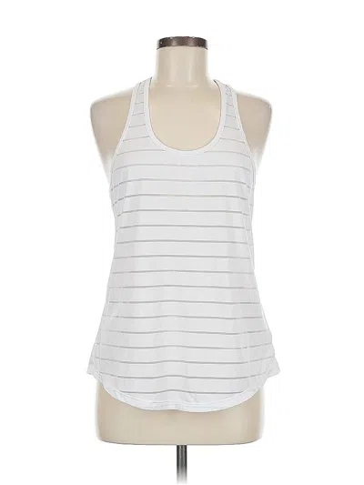 Pre-owned Zyia Active Tank Top White Halter Neckline Tops