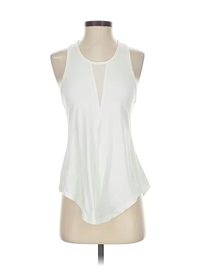 Pre-owned Zyia Active Tank Top White Halter Neckline Tops