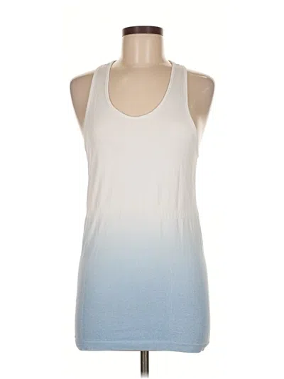 Pre-owned Zyia Active Tank Top White Halter Neckline Tops